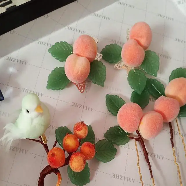 Alt view image 6 of 7 - Aliotech 30Pcs Artificial Peach Fake Peach Mini Fruit Small Peach Simulation Lifelike for Home Cabinet Table Party Kitchen Decoration Photography Prop