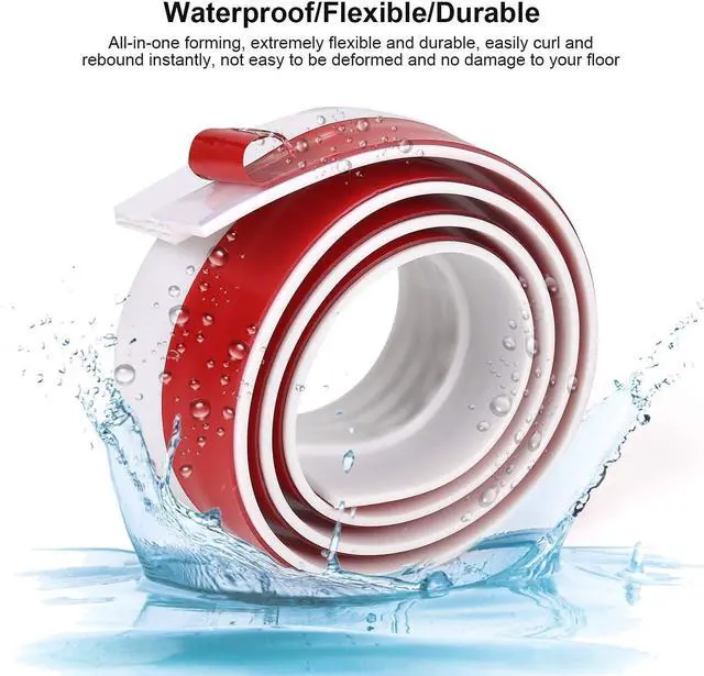 Alt view image 3 of 7 - Door Draft Stopper Under Door Draft Blocker Insulator Door Sweep Weather Stripping Noise Stopper Strong Adhesive 2" Width x 39" Length (White)