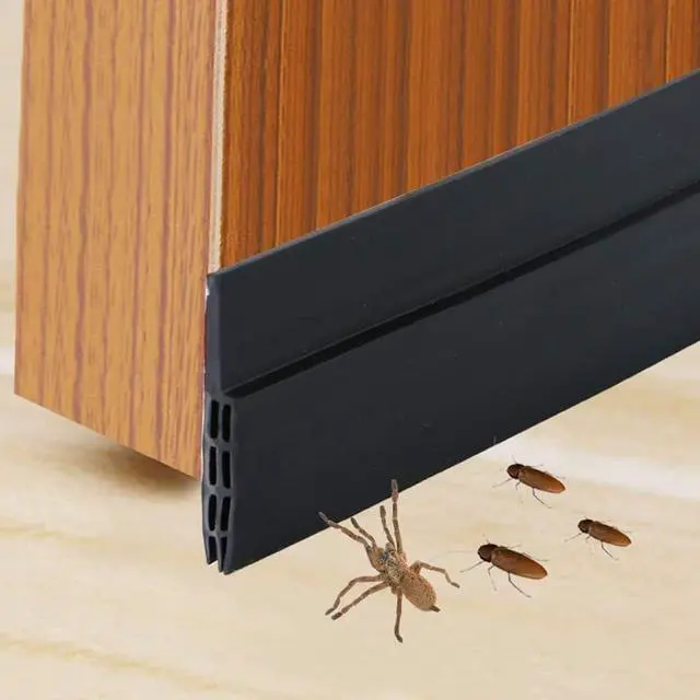 Alt view image 4 of 5 - 2PC Silicone Door Draft Stopper 39 inches Door Seal Strip for Under Door Seal Gap Interior & Exterior Doors Weather Stripping Soundproof