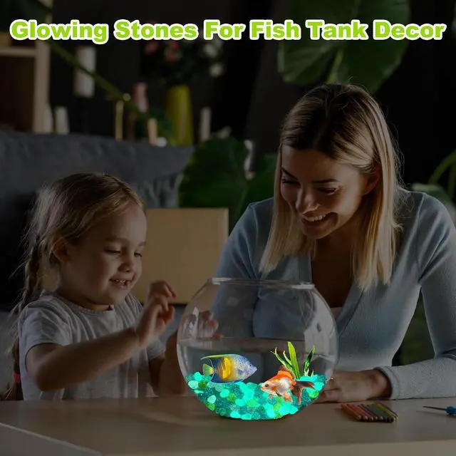 Alt view image 4 of 7 - 100pc Sparkling Glow in The Dark Stones Glow in The Dark Pebbles for for Garden Yard Walkway Pathway Aquarium(Color)