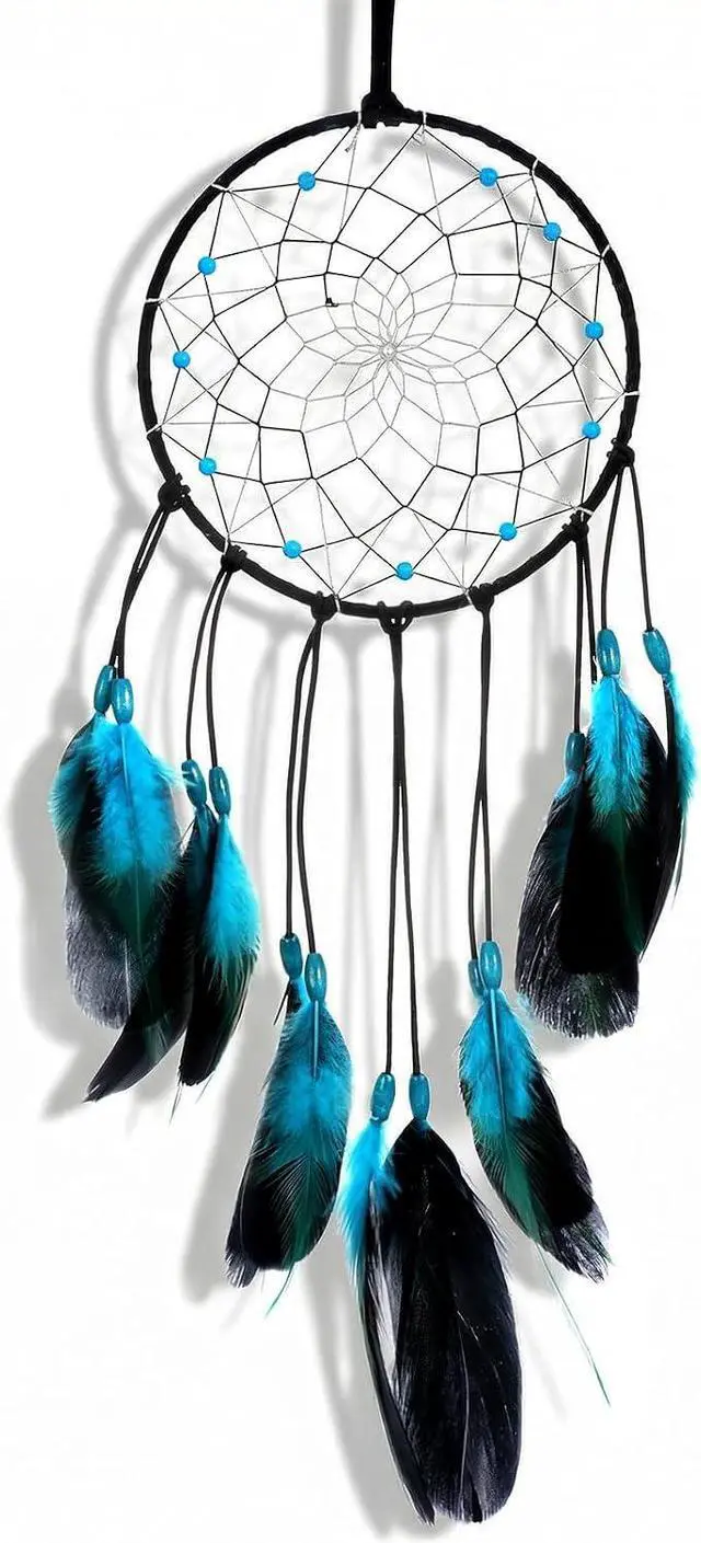 Main image of Blue Dream Catchers Home Handmade Blue Dreamcatcher Feather Dreamcatcher
