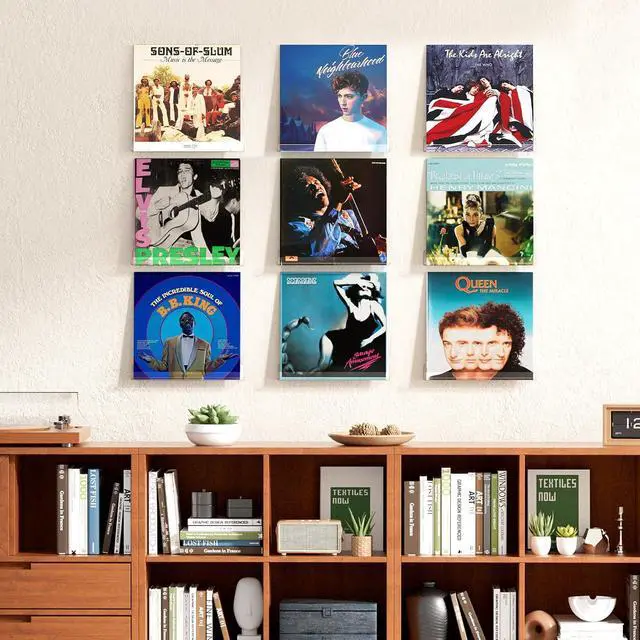 Alt view image 5 of 7 - upsimples 6 Pcs 12" Clear Acrylic Shelves, Small Shelf for Wall Display