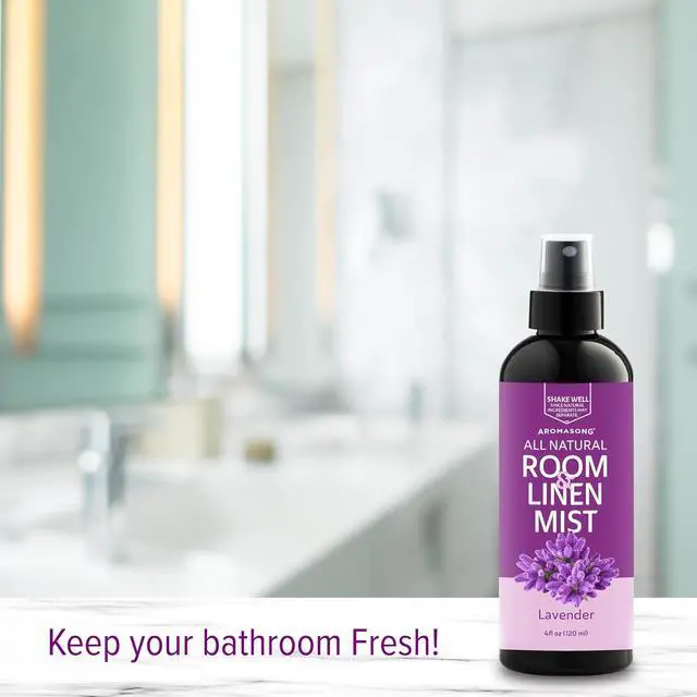 Alt view image 5 of 7 - Aromasong All-Natural Extra Strength Lavender Spray for Sleep - Room & Linen Spray for Pillows and Sheets 4 Fl Oz.