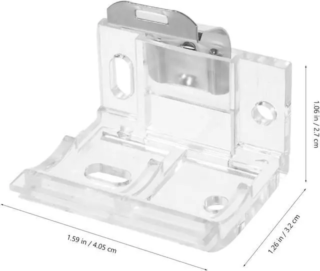 Alt view image 2 of 7 - VOSAREA Cordless Shade Blind Brackets with Clip Mini Window Blind Brackets Replacement Parts for Venetian Blinds Window Treatment Hardware 4 Pack 1.65 X 1.57 X 1.06 in