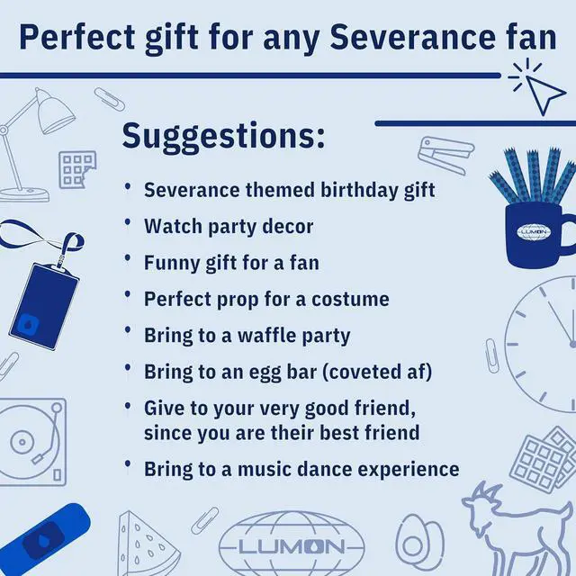 Alt view image 4 of 7 - Chillkat Severance Balloons for Birthday Party Decorations, 12 Pack Blue/Light Blue 12" with Mark S. printed, Lumon Industries, Funny Novelty Gift Ideas TV Show Merchandise (12)