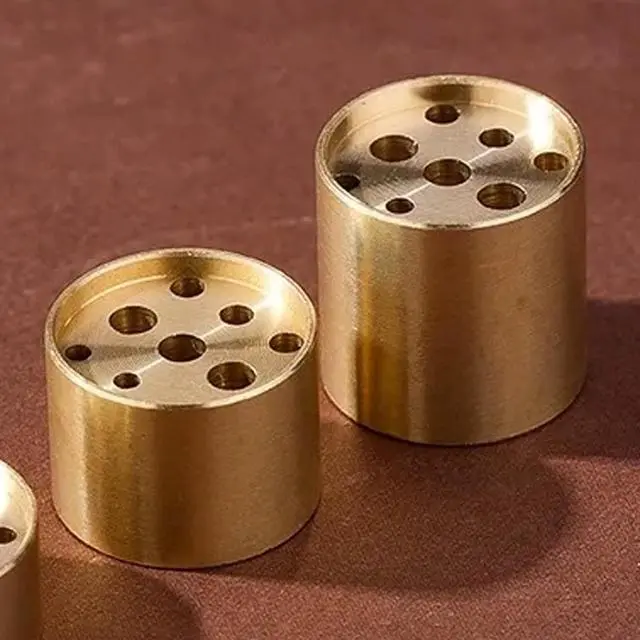 Alt view image 5 of 6 - Large Brass Incense Holder with 9 Holes, Incense Stick Holder for Yoga