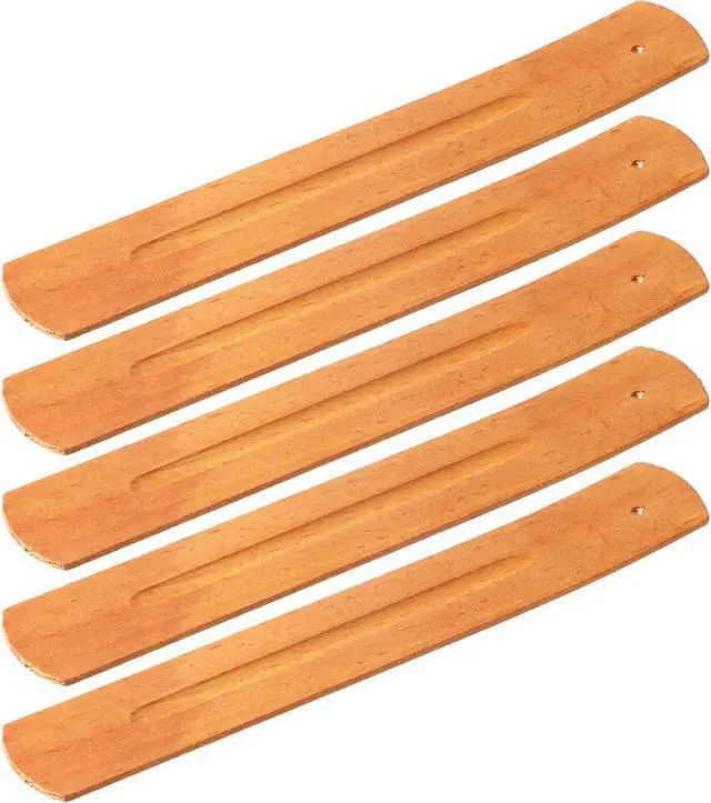 Main image of 5 Pcs Incense Sticks Holder Incense Burner Ash Catcher, 9 in, Yellow Brown