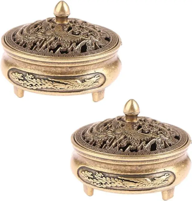 Main image of 2 PCS Classics Incense Burner Holder, Traditional Mini Incense Cone Burner