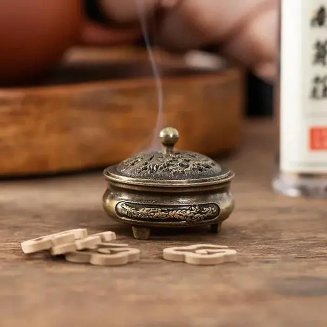 Alt view image 3 of 6 - 2 PCS Classics Incense Burner Holder, Traditional Mini Incense Cone Burner