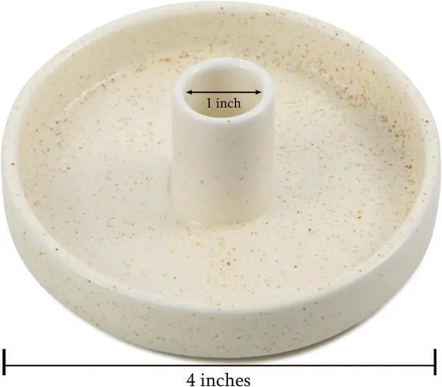Alt view image 2 of 6 - Palo Santo Holder, Ceramic Incense Burner for Palo Santo Wood or Scented Incense Stick, Beige