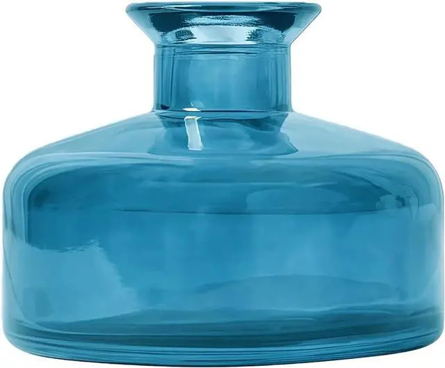 Main image of vipolish 200ML Blue Round Empty Glass Diffuser Bottle for Home Fragrance