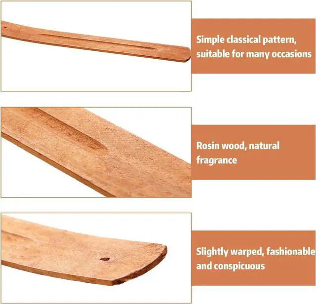Alt view image 3 of 6 - 5 Pcs Incense Sticks Holder Incense Burner Ash Catcher, 9 in, Yellow Brown