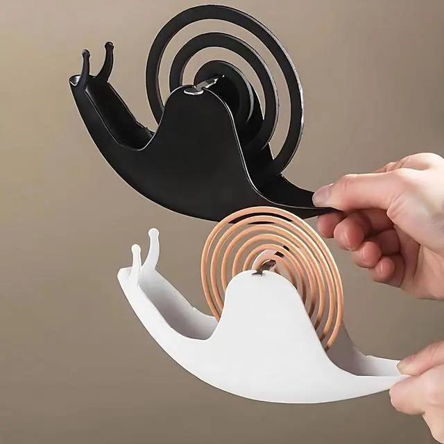 Alt view image 4 of 7 - Accddio Incense Holder,Mosquito Coil Holder,Snail Incense Burner Holder,Mosquito Coil Burner of Iron Material for Table Decorations or Gifts (Black)