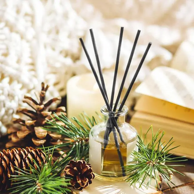 Alt view image 4 of 7 - 120 Pcs Reed Diffuser Sticks, 7.87 Inch Black Fibre Diffuser Sticks, Thick Reeds for Diffuser, Essential Oil Diffuser Sticks Refill for Aroma Fragrance Home Office Spa