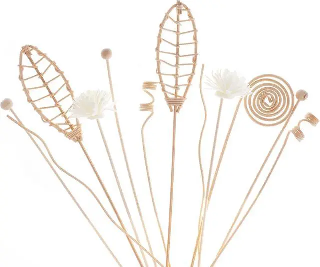 Main image of 12 Pcs Reed Diffuser Sticks Rattan Flower Reed Fragrance Diffuser Set Diffuser Sticks for Office Home Decor