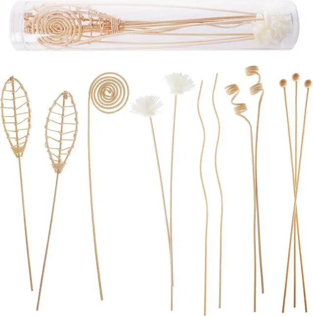 Alt view image 2 of 7 - 12 Pcs Reed Diffuser Sticks Rattan Flower Reed Fragrance Diffuser Set Diffuser Sticks for Office Home Decor