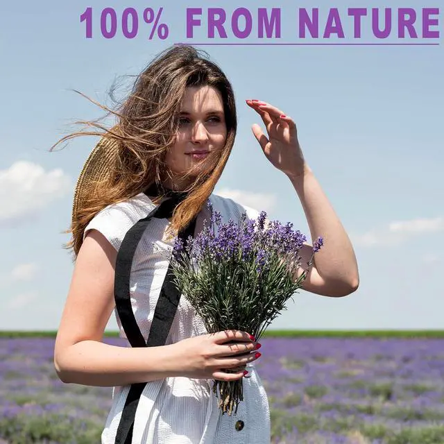 Alt view image 3 of 7 - 350 Stems 2 Bundles Dried Lavender Flowers, 17" Natural Purple Flowers Bouquet, 4.24oz(120g) Dried Lavender Stems for Wedding Home Fragrance Vase Crafts Decor DIY Projects