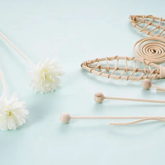 Alt view image 7 of 7 - 12 Pcs Reed Diffuser Sticks Rattan Flower Reed Fragrance Diffuser Set Diffuser Sticks for Office Home Decor