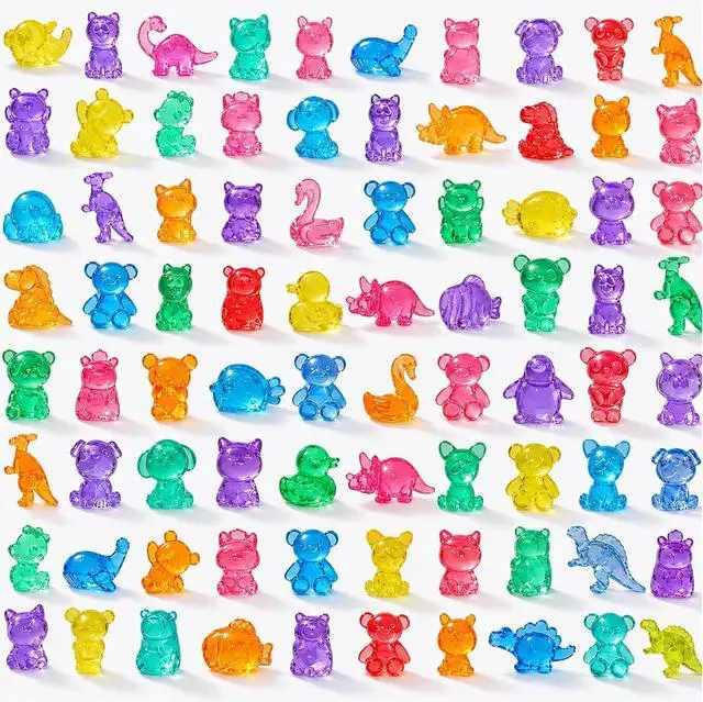 Main image of DIYDEC 180Pcs Mini Resin Animal 50 Styles Tiny Resin Figurines to Hide