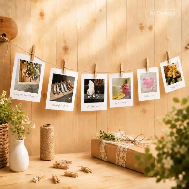 Alt view image 4 of 7 - jijAcraft 1.4Inch Mini Clothes Pins - 100Pcs Wooden Clothespins with String