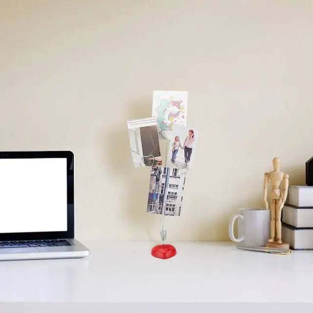 Alt view image 4 of 7 - 4-Branch Family Tree Picture Frame Holder Card Photo Clips Stand Desk Holder for Memo Paper Note Photo Christmas Wedding Name Cards Display