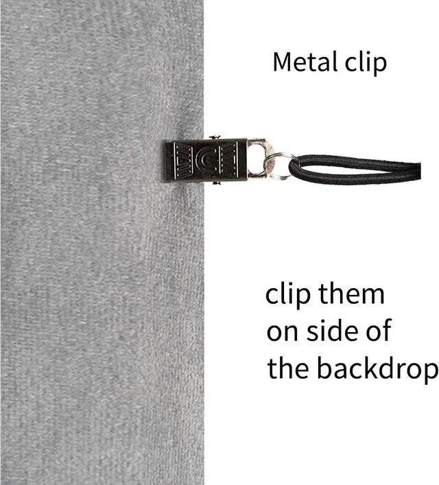 Alt view image 6 of 7 - Background Backdrop Clips Clamps Holder for Photo Video Studio,12 Pack,Black
