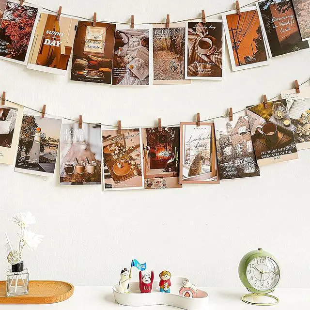 Alt view image 7 of 7 - CCINEE Mini Wooden Clothespins, 100 Pcs 1 Inch Vintage Brown Small Craft Clothes Pins for Photo Clips Scrap Booking Crafts Hanging Pictures Gift Wrapping