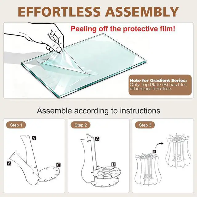 Alt view image 5 of 7 - Vase for Lego Flowers Bouquet, for Mom, Acrylic Display Holder Compatible with Lego Botanical Collections Roses Sunflowers, for Lego Flower Building Set Lovers, Crystal Clear