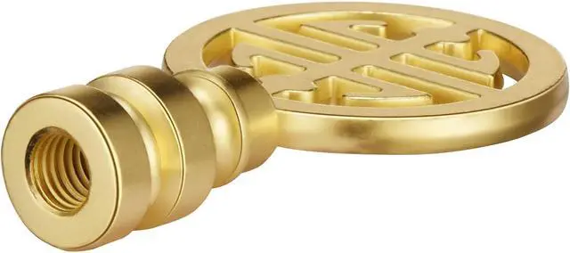 Alt view image 4 of 6 - Canomo Oriental Asian Lamp Finial Cap Knob for Lamp Top, Brass, 2.16 Inches