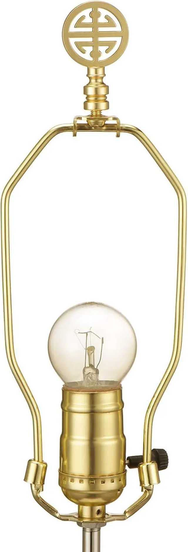 Alt view image 5 of 6 - Canomo Oriental Asian Lamp Finial Cap Knob for Lamp Top, Brass, 2.16 Inches