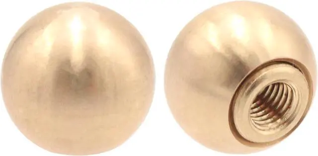 Main image of Antrader Lamp Finials Brass Lamp Finial Caps Knobs Fit Both 3/8" and 1/4-27 Decorative Replacement for Table Floor Lampshade,0.7" Outer Dia- 2pcs
