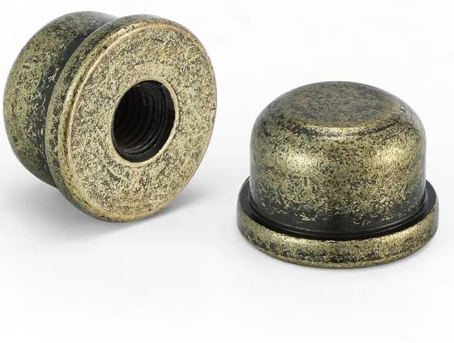 Main image of 2pcs Bronzed Lamp Finials, 1/2 Inch Tall Tapped, 1/4-27 Decorative Knob