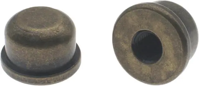 Main image of 2 Pcs Solid Lamp Finials Caps 1/4-27 Lamp Finial Knob Lamp Accessories Tapped of Tops for Lamp Shade Holder Harp (Bronze)