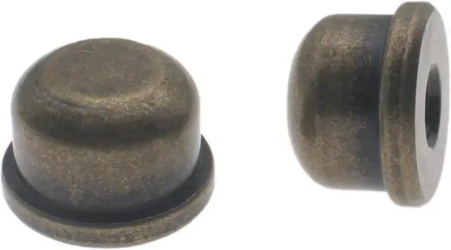 Alt view image 4 of 4 - 2 Pcs Solid Lamp Finials Caps 1/4-27 Lamp Finial Knob Lamp Accessories Tapped of Tops for Lamp Shade Holder Harp (Bronze)