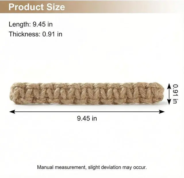 Alt view image 2 of 6 - 4 Pack Woven Curtain Tiebacks, Handmade Braided Rope Curtain Holdbacks, Boho Farmhouse Rustic Curtain Holders for Bedroom Living Room Office, Neutral Curtain Decor Accessories