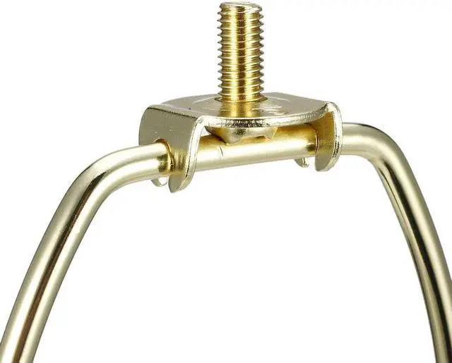 Alt view image 3 of 6 - Lamp Harp Holder, 6 Inch Polished Brass Detachable Harp for Table and Floor Lamps 2Pcs