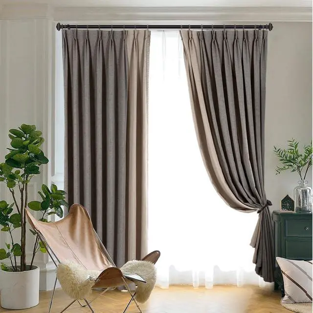 Alt view image 3 of 6 - KAMANINA Curtain Holdbacks 2 Pack Wall Mounted Black Drapery Tiebacks