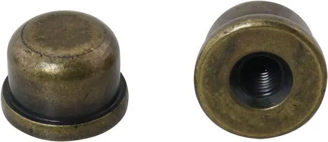 Alt view image 5 of 6 - 2pcs Solid Lamp Finials Caps Tapped of Tops for Lamp Shade Holder Harp Lamp Finial Knob Lamp Accessories, Bronze