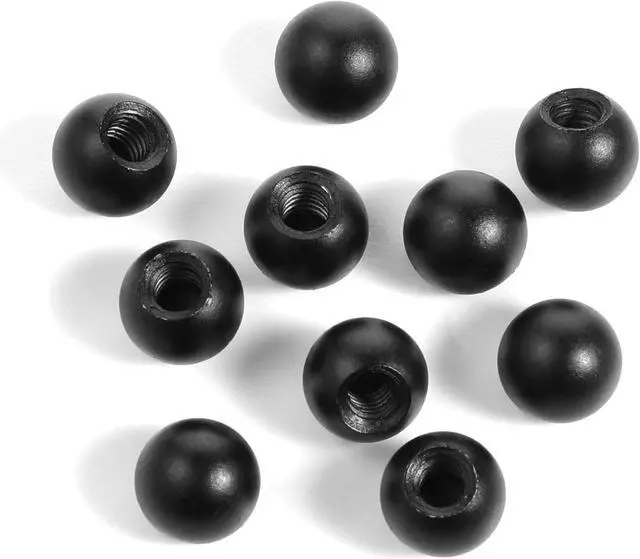 Main image of 10PCS M4 Lamp Cap Nuts, Black Screw Caps Ball Lamp Decoration Furniture Lighting Screw Caps