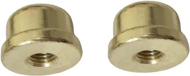Main image of Solid Lamp Finials Caps Tapped of Tops for Lamp Shade Holder Harp Lamp Finial Knob Lamp Accessories, Gold 2pcs Screw Thread Standard 1/4-27In