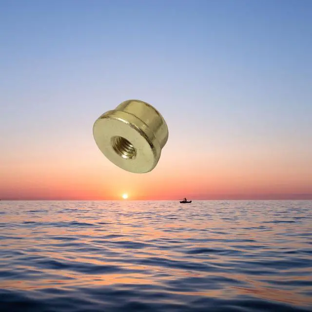 Alt view image 6 of 7 - Solid Lamp Finials Caps Tapped of Tops for Lamp Shade Holder Harp Lamp Finial Knob Lamp Accessories, Gold 2pcs Screw Thread Standard 1/4-27In