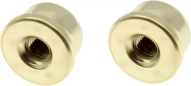 Alt view image 4 of 4 - FDXGYH 1/4-27 Lamp Finials Caps 2 Pcs Solid Lamp Finials Caps Tapped of Tops for Lamp Shade Holder Harp(Gold)