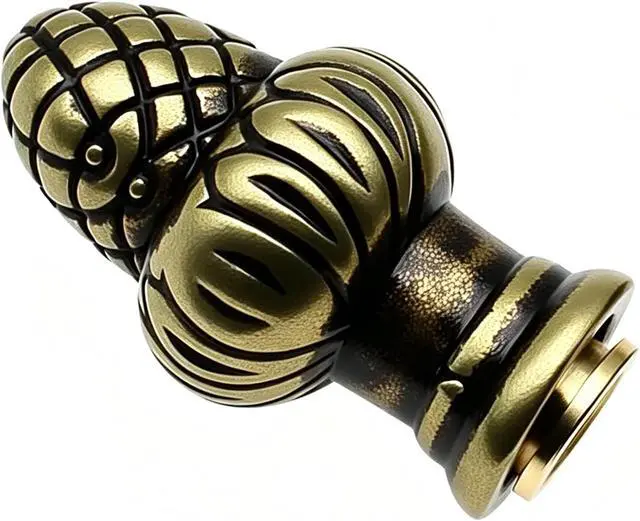 Alt view image 3 of 4 - 1pcs Solid Lamp Finial Brass Lamp Finial Cap Knob Lamp Decoration for Lamp Shade/Tiffany Style Lamp (Bronze)