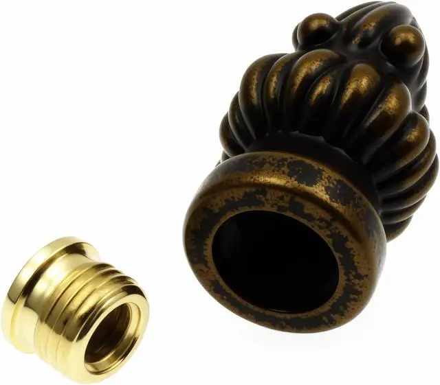 Alt view image 4 of 4 - FDXGYH Lamp Finial Metal Lamp Finial Cap Knob Lamp Decoration