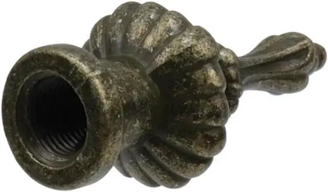 Alt view image 4 of 6 - 4 Pcs Antique Lamp Finial Screw Knob, Bronze Lamp Finial Cap Knob