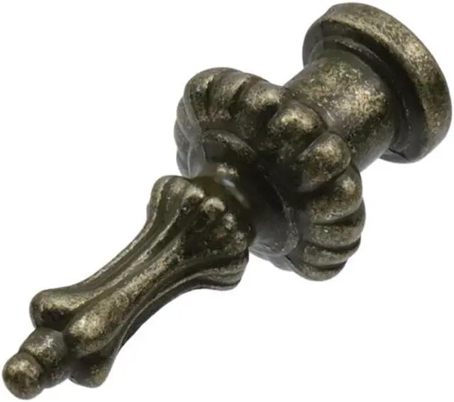 Alt view image 5 of 6 - 4 Pcs Antique Lamp Finial Screw Knob, Bronze Lamp Finial Cap Knob