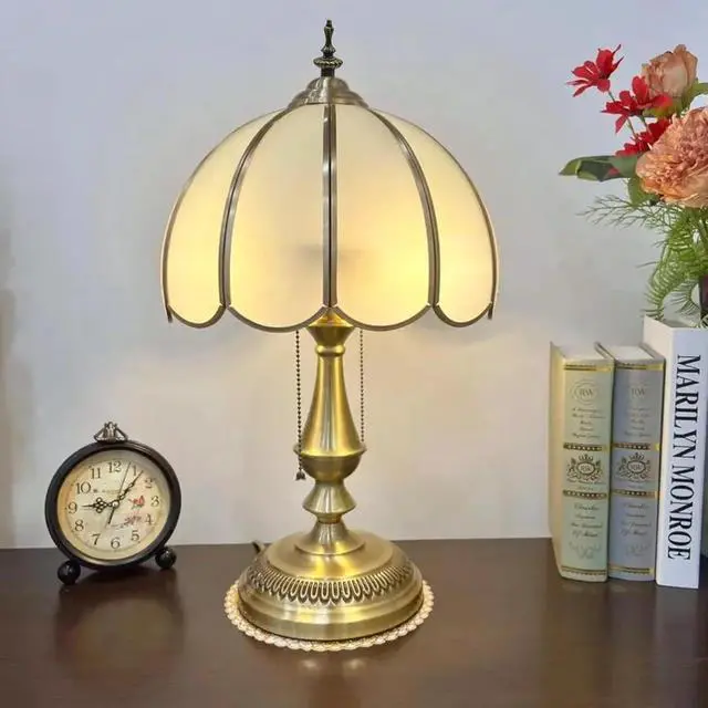 Alt view image 6 of 6 - 4 Pcs Antique Lamp Finial Screw Knob, Bronze Lamp Finial Cap Knob