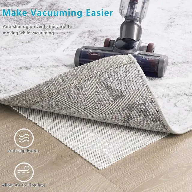 Alt view image 7 of 7 - Non Slip Area Rug Pads Non Skid Rug Gripper 2x3 Feet Extra Thick Pad Anti-Slip Carpet Rug Mats for Hardwood Surface Floors, Keep Rugs Safe and in Place (2 x 3 Ft)