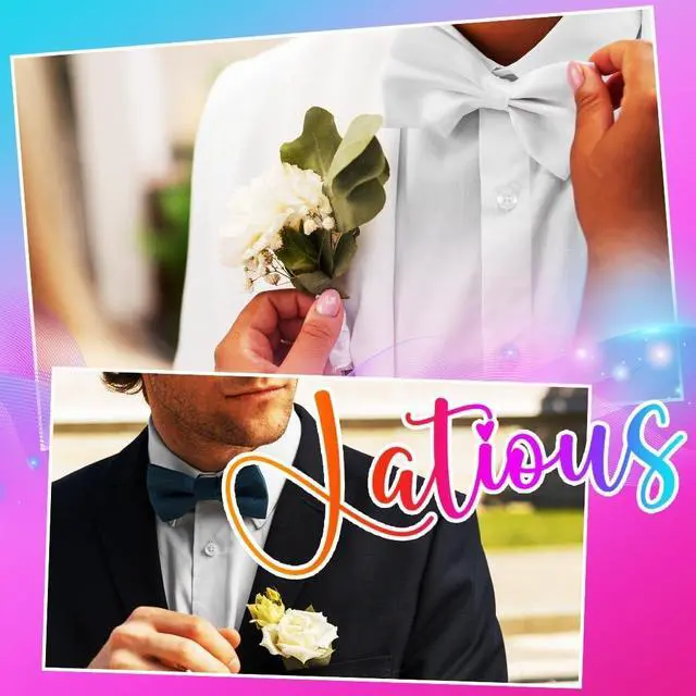 Alt view image 7 of 7 - Wedding Flower Boutonniere Groom Rose Buttonholes Prom Suit Decoration for Men (Red)