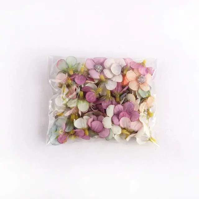Alt view image 5 of 5 - Sorrento Crafts Mini Silk Daisy 50pcs 2.5cm Multicolor Artificial Flowers Heads Diy0 Scrapbooking Home Wedding Christmas Decoration Garland Wreath Accessories Craft(Color 1)